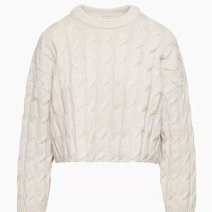 Aritzia Babaton GLORY Wool Sweater (Size Small) Heather Birch